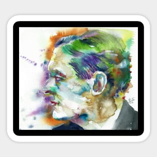 T. S. ELIOT - watercolor portrait .2 Sticker